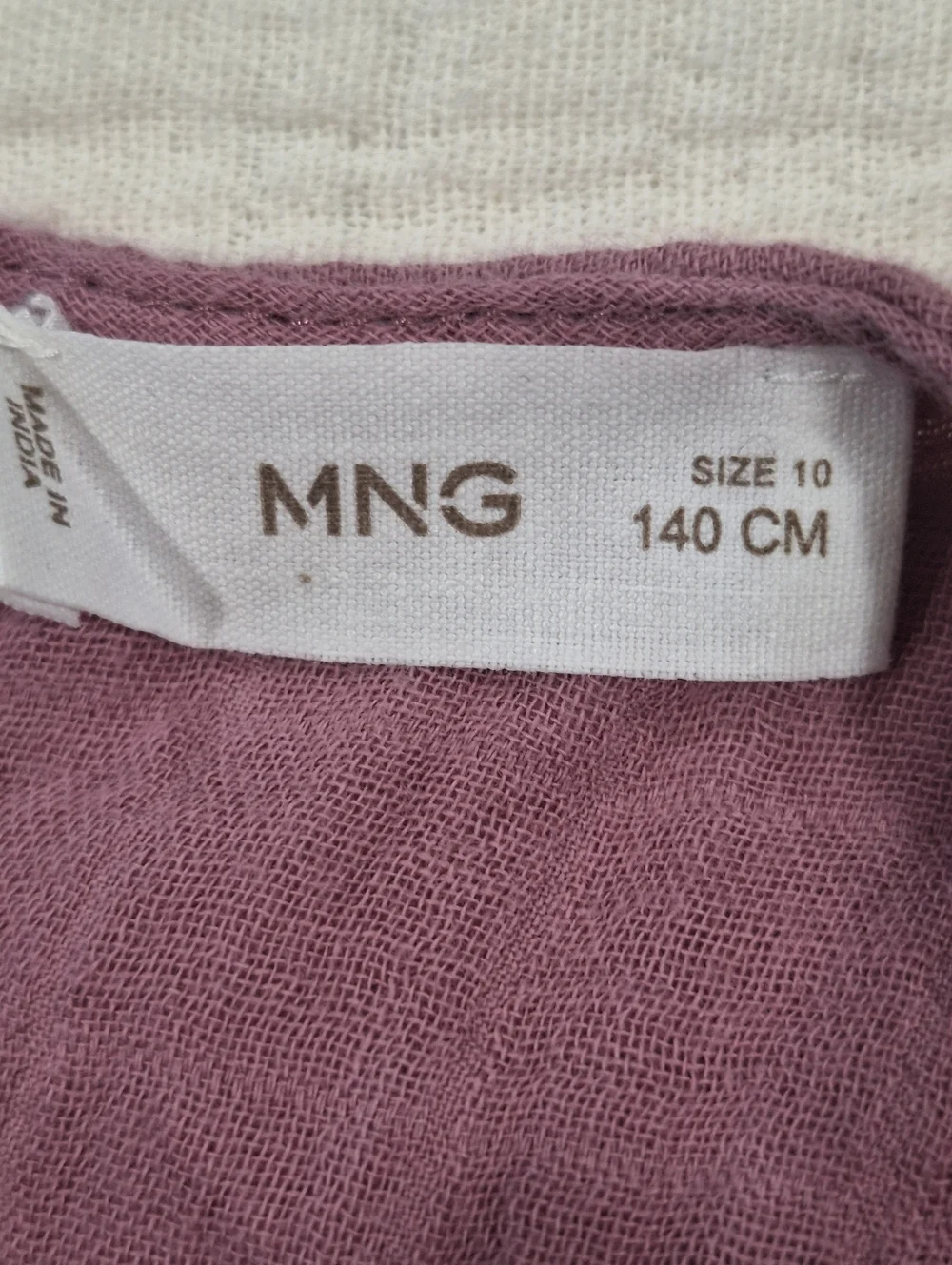 Mango Lavender Ruffle Long-Sleeve Blouse